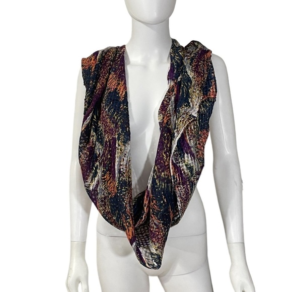Ecote Multi Color 100% Cotton Infinity Scarf - Picture 2 of 6